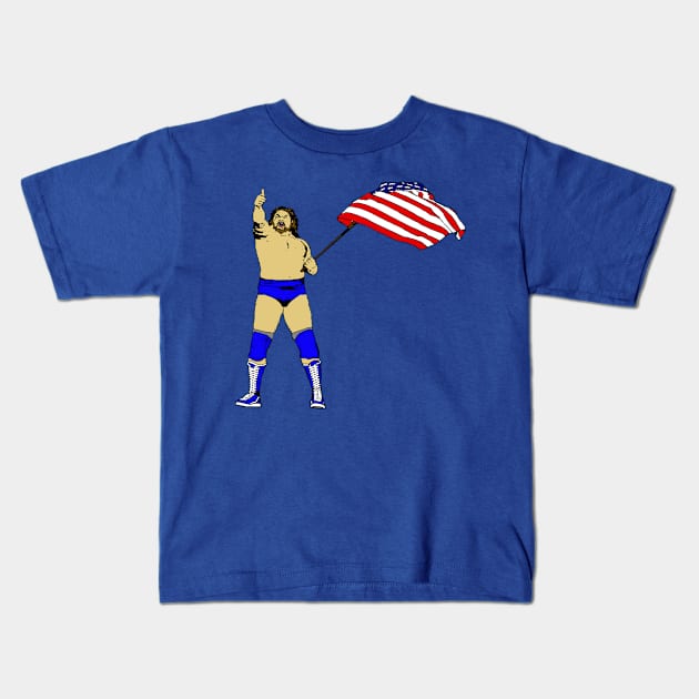 Hey Tough Guy Kids T-Shirt by BradyRain